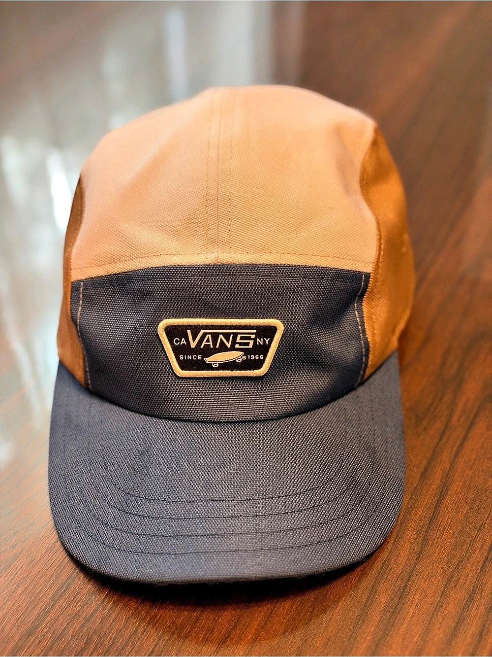Vans Two-Tone Five Panel Hat Orange & Gray Like New
